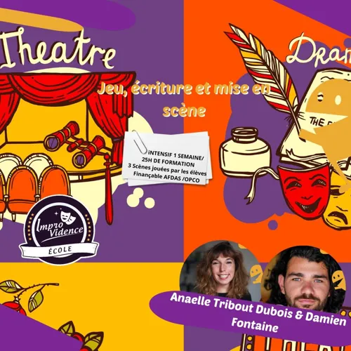 Affiche de Stage d'improvisation : Jeu, écriture et mise en scène