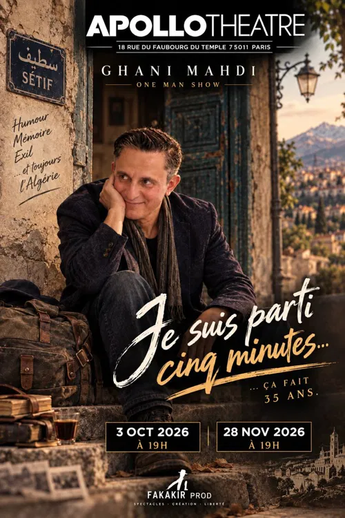 Affiche de Ghani Mahdi dans Je suis parti cinq minutes... ça fait 35 ans