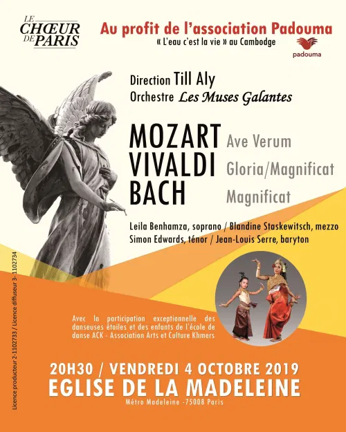 Affiche de Concert au profit de l'association Padouma