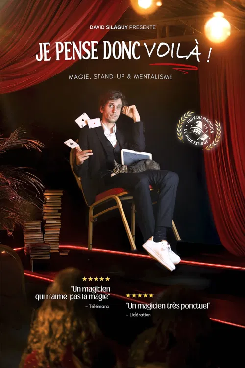 Affiche de David Silaguy dans Je pense donc voilà !