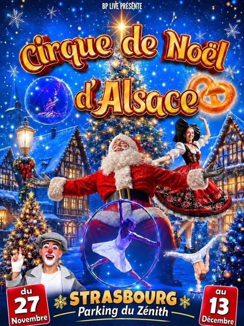 Affiche de Cirque de Noël d'Alsace 2026