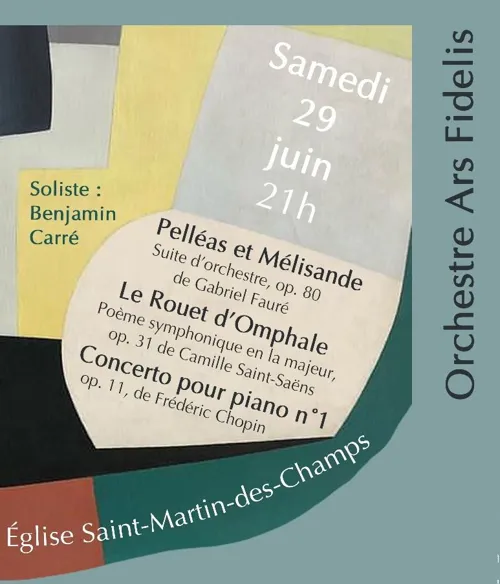 Affiche de Concert de l'orchestre symphonique Ars Fidelis