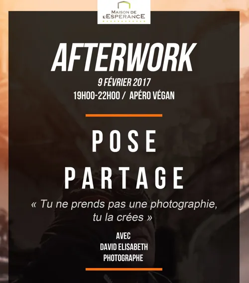 Affiche de Pose Partage | Tu ne prends pas une photographie, tu la crées