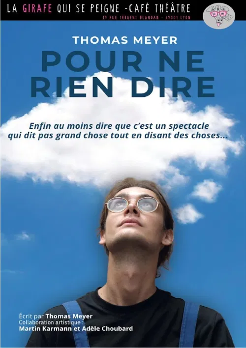 Affiche de Thomas Meyer dans Pour ne rien dire