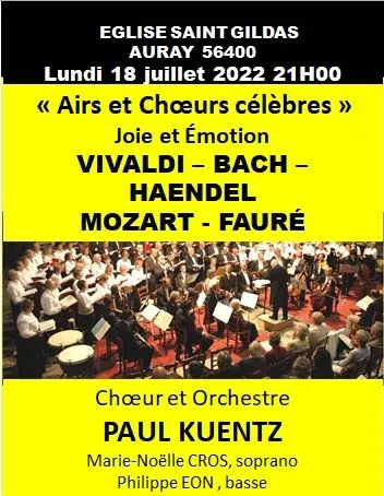 Affiche de Paul Kuentz : Choeur & orchestre | Auray
