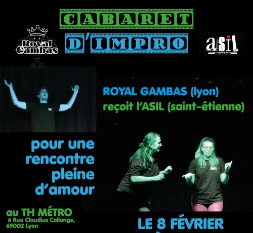 Affiche de Cabaret de Théâtre d'Improvisation
