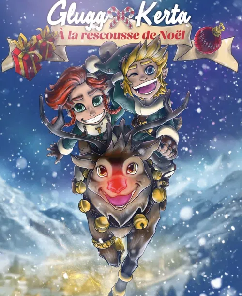Affiche de Glugg et Kerta à la rescousse de Noël