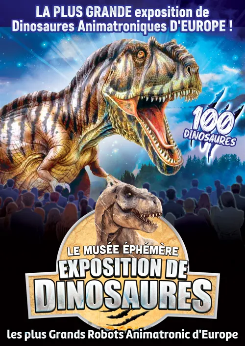 Affiche de Le Musée Éphémère® : Exposition de dinosaures au Cannet