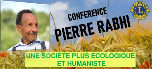 Affiche de Conférence rencontre avec Pierre Rabhi