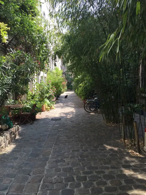 Affiche de Visite guidée : Cours et passages discrets de la bastille | par Interkultur Paris