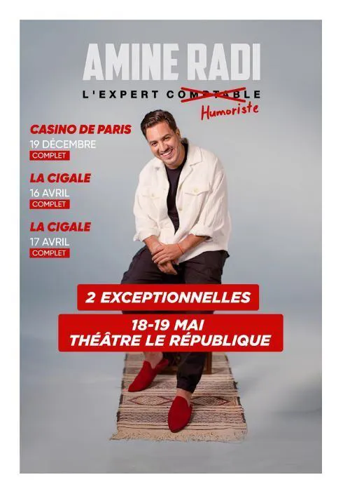 Affiche de Amine Radi dans l'Expert Humoriste