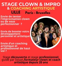 Stage clown et impro Lille, Paris, Bruxelles - 