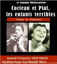 Cocteau et Piaf, les enfants terribles - 