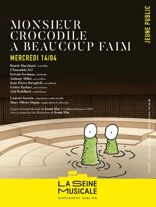 Affiche de Monsieur Crocodile a beaucoup faim