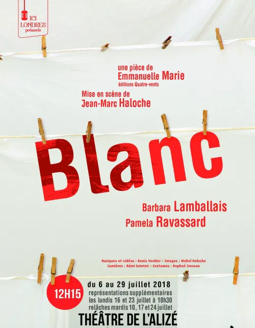 Affiche de Blanc