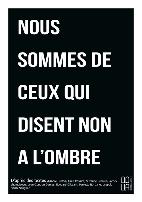 Affiche de Nous sommes de ceux qui disent non à l'ombre