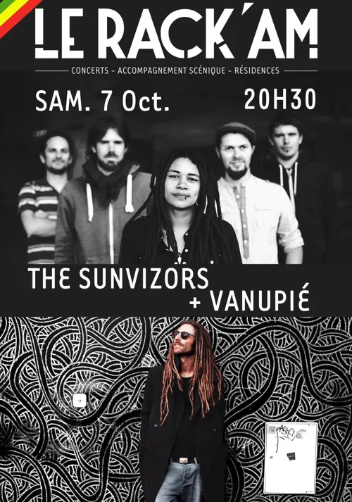 Affiche de The Sunvizors + Vanupié
