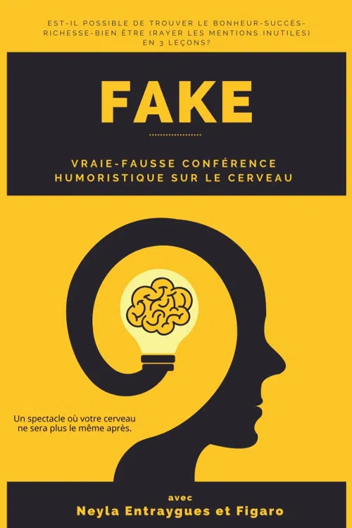 Affiche de Fake : La Vraie-Fausse conférence humoristique
