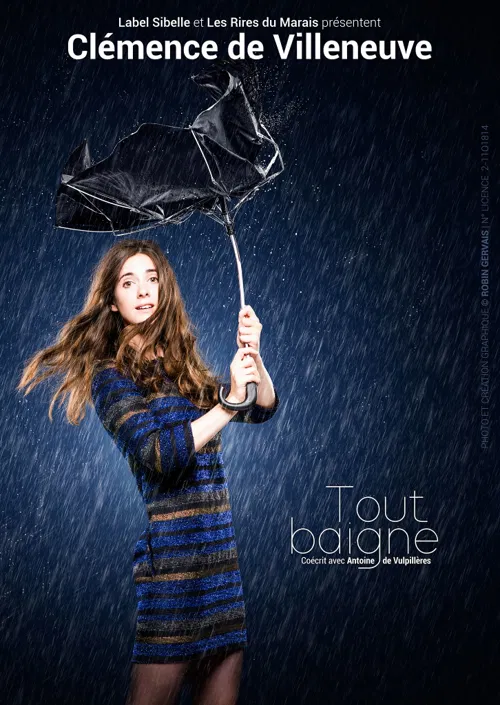 Affiche de Clemence De Villeneuve dans Tout baigne
