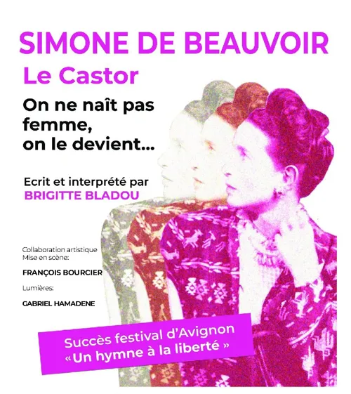 Affiche de Simone de Beauvoir : On ne naît pas femme, on le devient