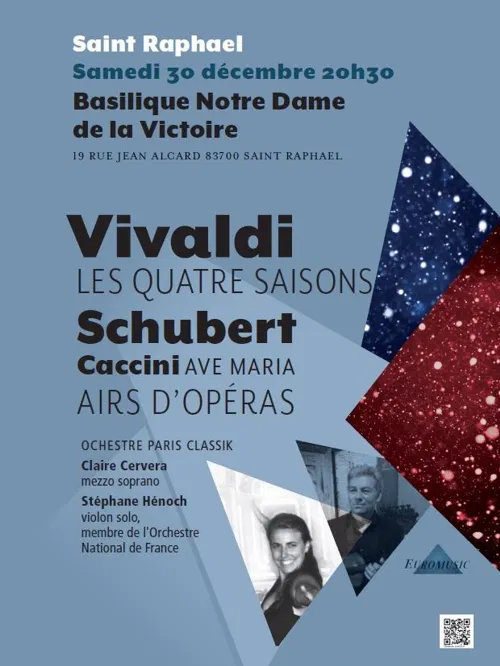 Affiche de Vivaldi, Schubert & Caccini | à Saint Raphaël