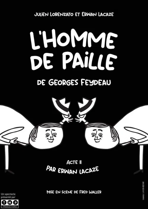 Affiche de L'homme de paille | de Georges Feydeau et Erwan Lacaze