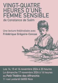 Vingt-quatre heures d'une femme sensible - de Constance de Salm - 