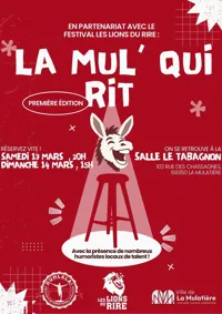 Affiche de Festival humour La Mul' Qui Rit