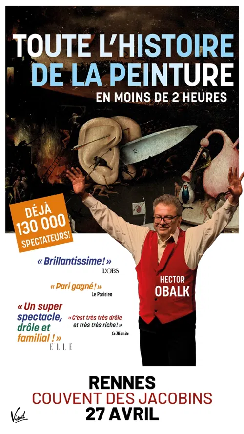 Affiche de Toute l'histoire de la peinture en moins de deux heures | par Hector Obalk