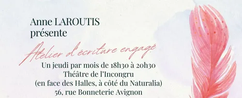 Affiche de Atelier écriture engagé jeudi 4 janvier