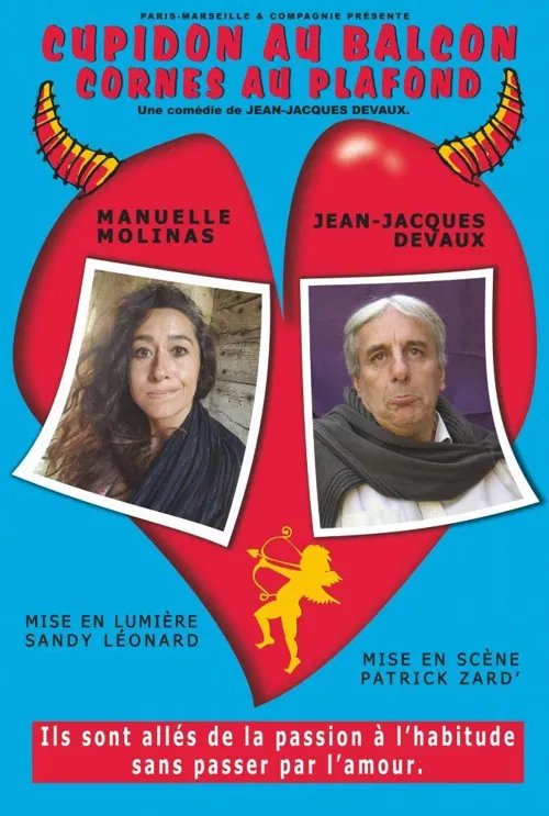 Affiche de Cupidon au balcon, cornes au plafond