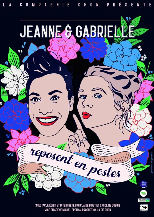 Affiche de Jeanne et Gabrielle reposent en pestes