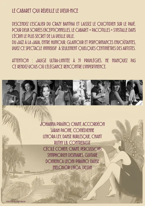 Affiche de Cabaret Pacotilles