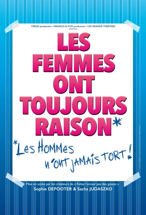 Affiche de Les Femmes ont toujours raison, les hommes n'ont jamais tort