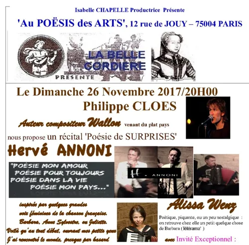 Affiche de Soirée chanson française
