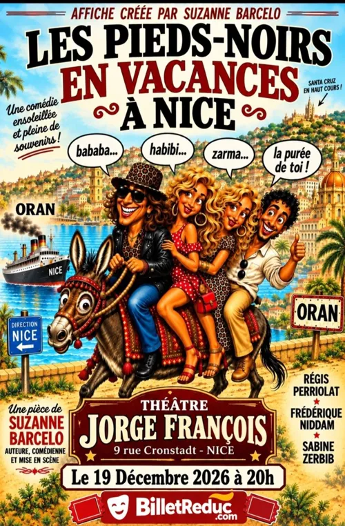 Affiche de Les pieds-noirs en vacances à Nice