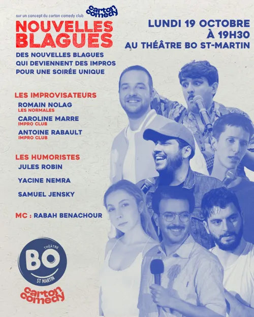 Affiche de Nouvelles Blagues par Carton Comedy
