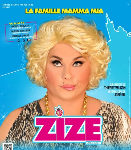 Affiche de Zize dans La famille Mamma mia !