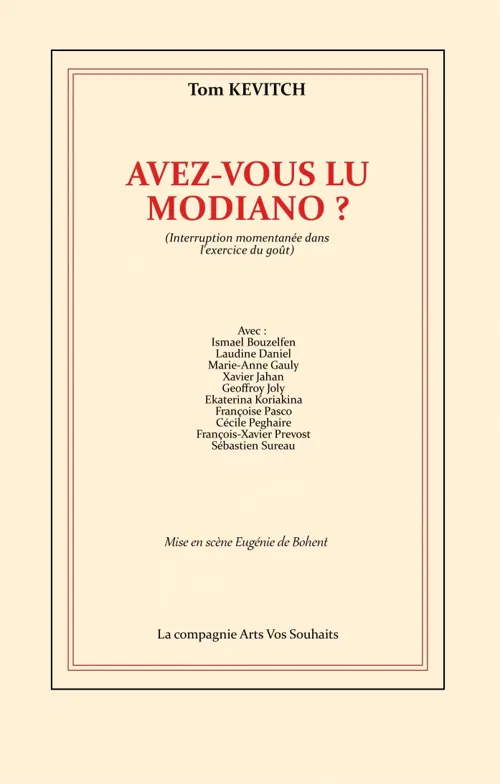 Affiche de Avez-vous lu Modiano ?
