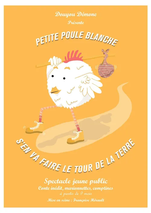 Affiche de Petite poule blanche s'en va faire le tour de la Terre