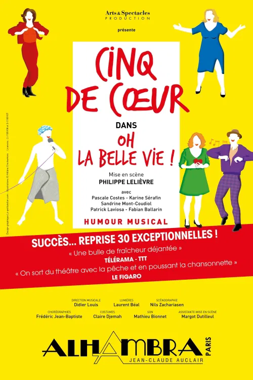 Affiche de Cinq de coeur dans Oh la belle vie !