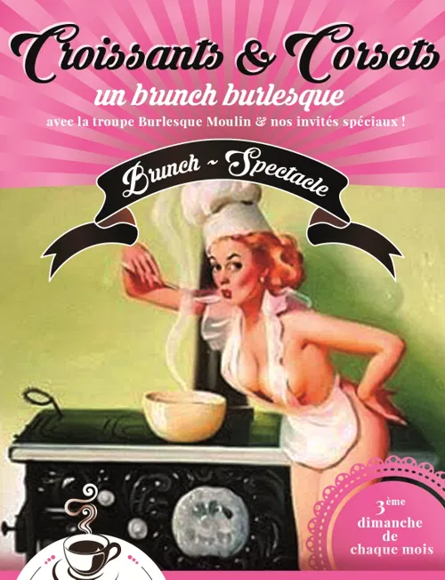 Affiche de Croissants et Corsets - Un Brunch Burlesque