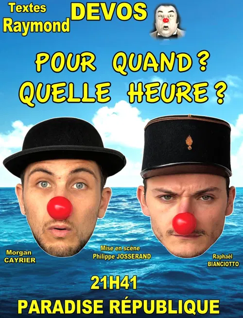 Affiche de Pour quand ? Quelle heure ?