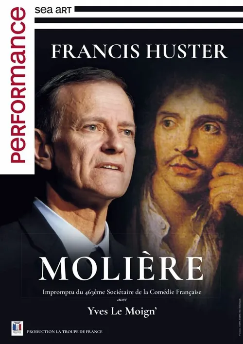 Affiche de Francis Huster raconte Molière
