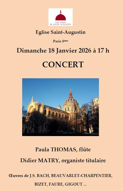 Affiche de Flûte et orgue à St-Augustin