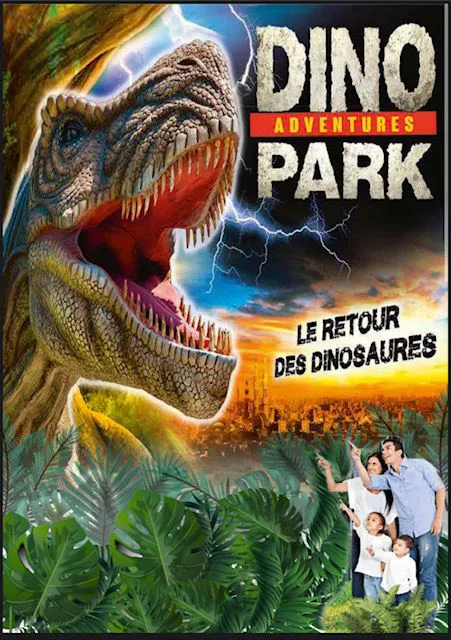 Affiche de Dino Park Expositions Dinosaures | Saintes