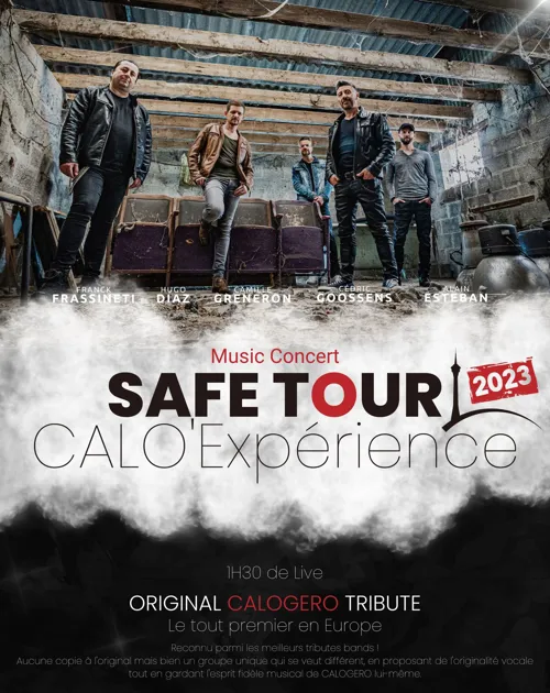 Affiche de Calo'Expérience safe tour : Tribute Calogero