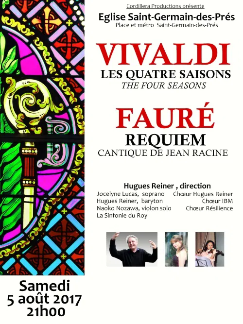Affiche de Fauré Requiem - Vivaldi Quatre Saisons