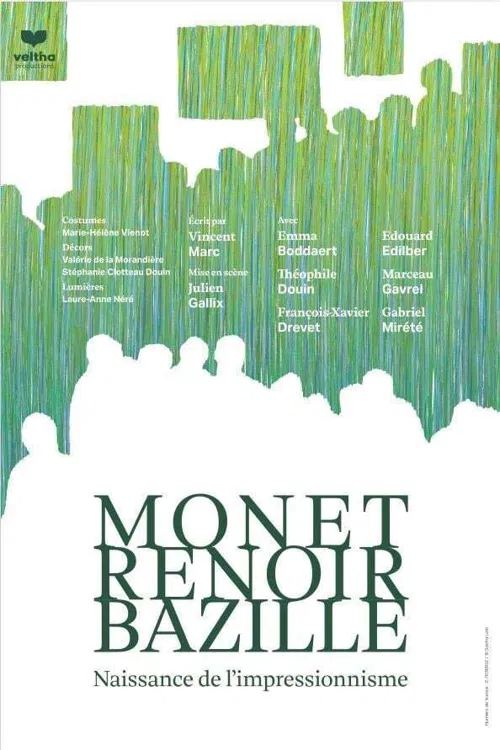 Affiche de Monet, Renoir et Bazille