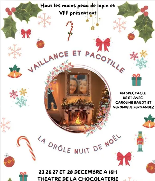 Affiche de Vaillance et Pacotille : La Drôle de Nuit de Noël